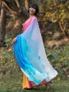 MG 433 Digital Printed Plain Linen Sarees Wholesale Price In Surat